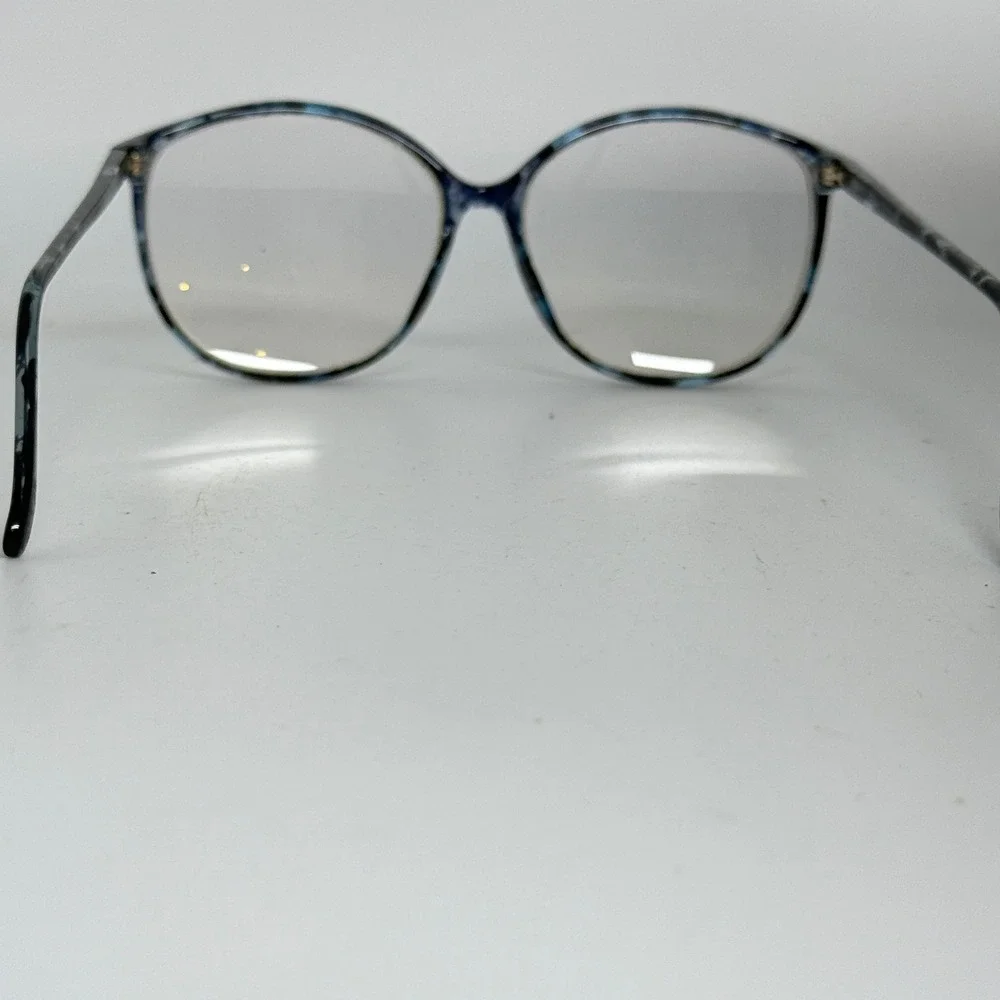 TURA MOD 302 Frame Japan 135 Optical Eyeglasses‎ Blue Marble Pattern 21047